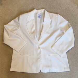 Elegant White Women's Blazer